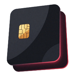Bankkarten-Symbol f&uuml;r sichere Einzahlungen per Visa und Mastercard