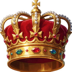 Goldene Krone f&uuml;r die h&ouml;chsten VIP-Stufen Legendaria und La Emperatriz